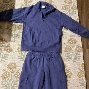 Muted Purple Aritzia Sweatfleece Sweat Set (S, XS)